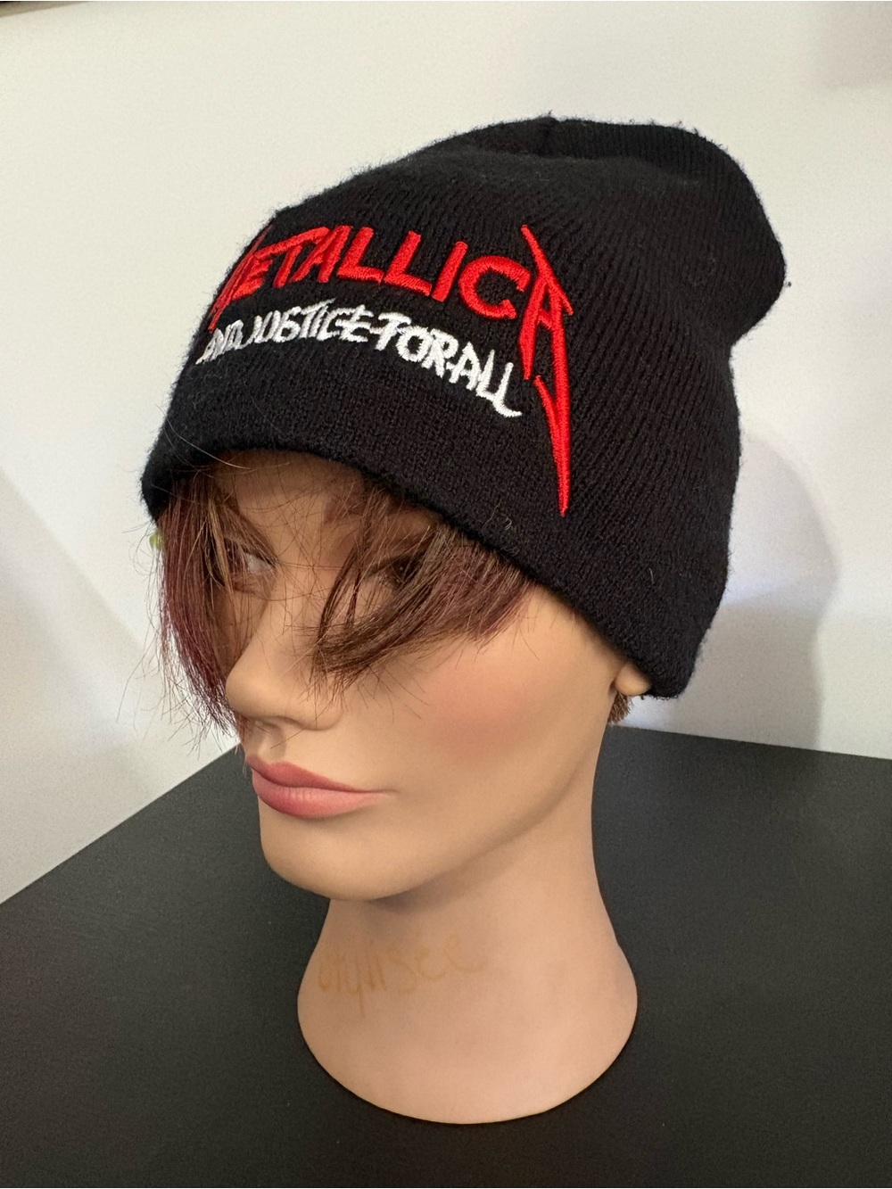 Metallica and justice for all embroidered beanie black